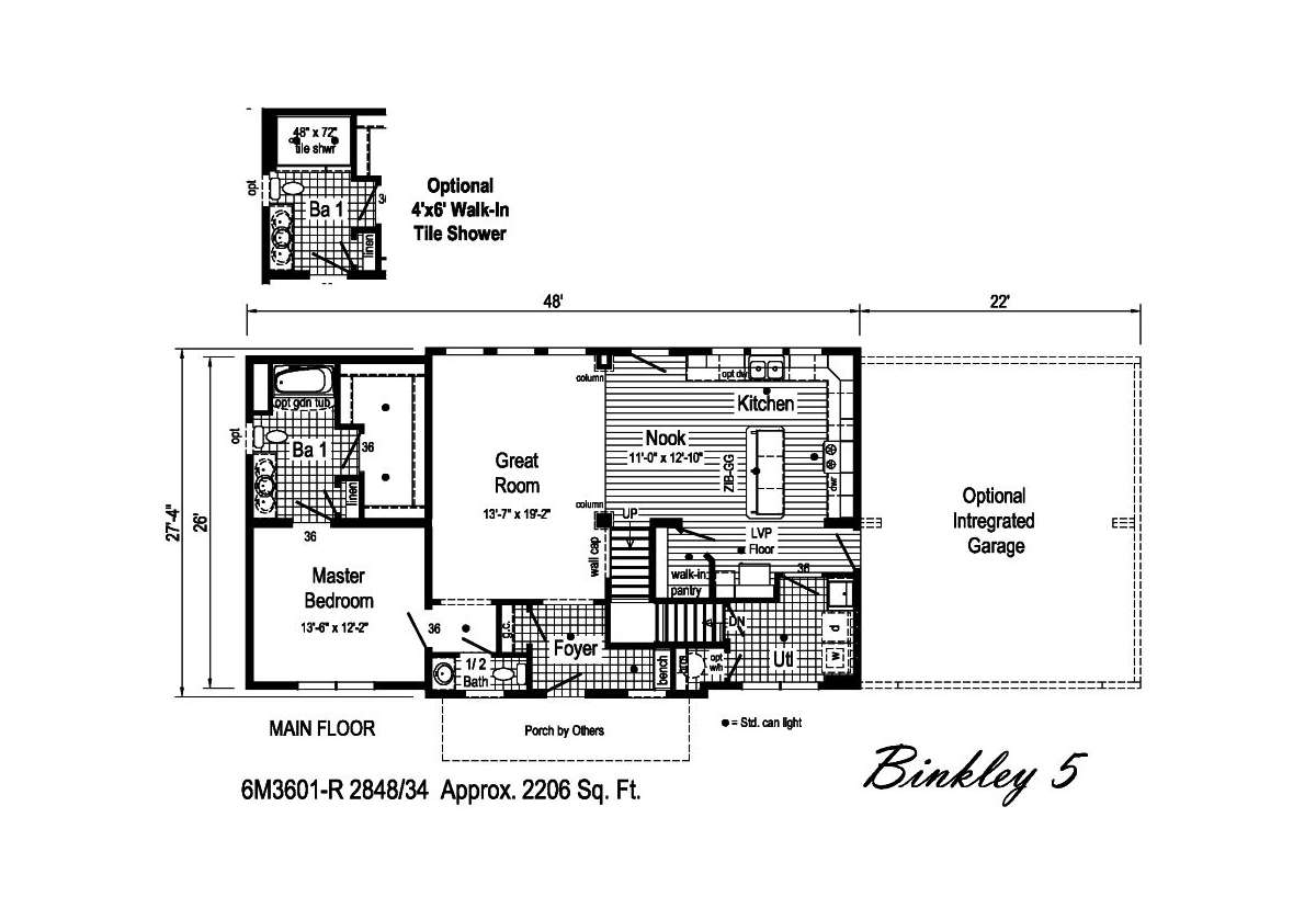 Binkley Binkley 5 6M3601R by Manorwood Homes